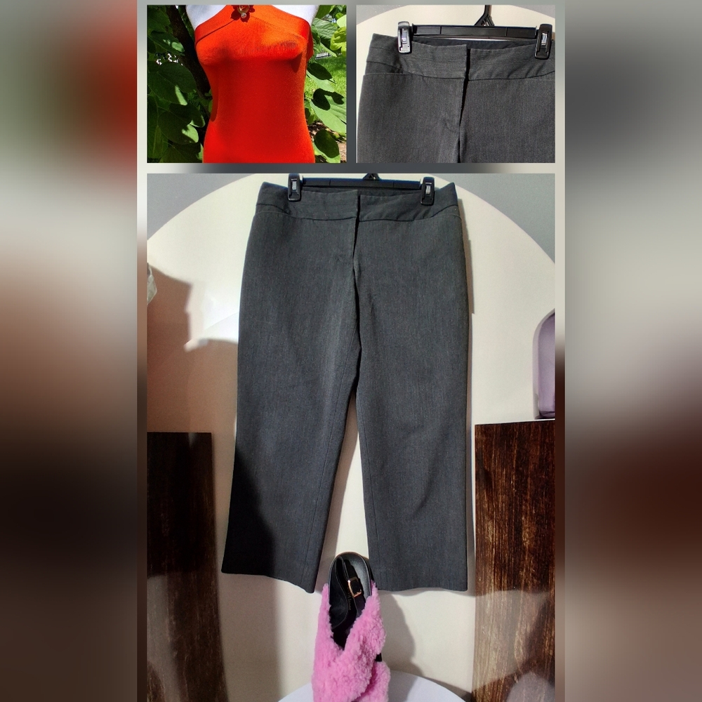 🎁EXPRESS EDITOR CAPRIS PANTS Size 6 EUC & FREE SHEIN TOP Small NWT